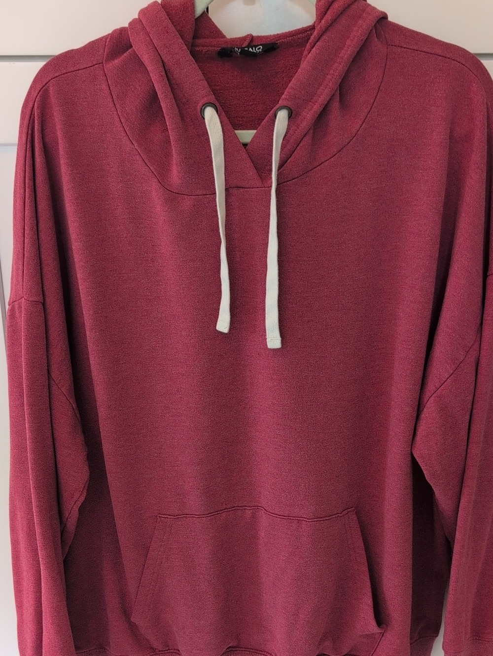 Buffalo David Bitton Maroon Pullover Hoodie with Black Label -XXL